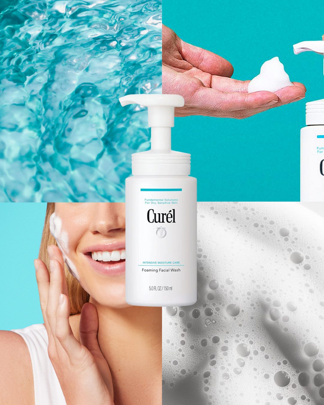 Curel Foam Facial Cleanser Alcohol-Free/ 150mL