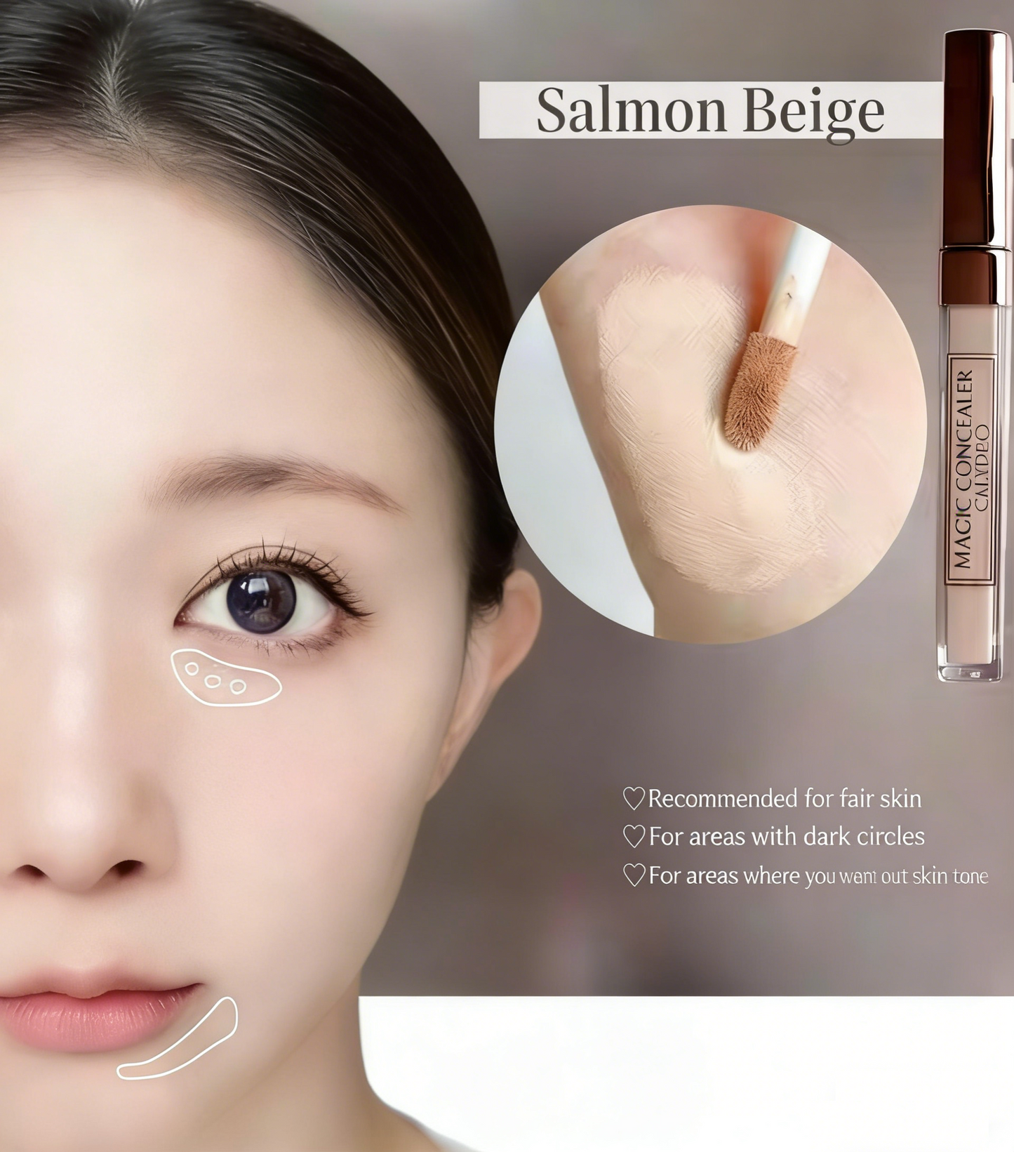 Calypso Magic Concealer Stick – Full Coverage Concealer for Dark Circles, Acne Marks & Spots/ SPF 28