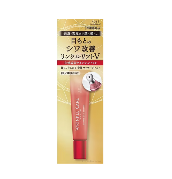 KOSE Cosmeport Grace One V Lift Eye Essence 15g – Anti-Wrinkle & Firming Eye Cream with Niacinamide
