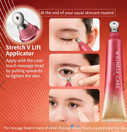 KOSE Cosmeport Grace One V Lift Eye Essence 15g – Anti-Wrinkle & Firming Eye Cream with Niacinamide