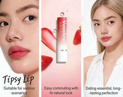 Vaseline Lip Therapy Tinted Lip Balm 3.5g – Moisturizing Repair Lip Care/ Strawberry Red
